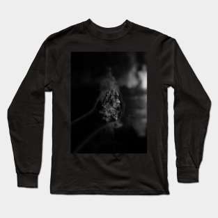 Digital collage and special processing. Hand pointing to some mystic castle. So beautiful. Grayscale. Long Sleeve T-Shirt